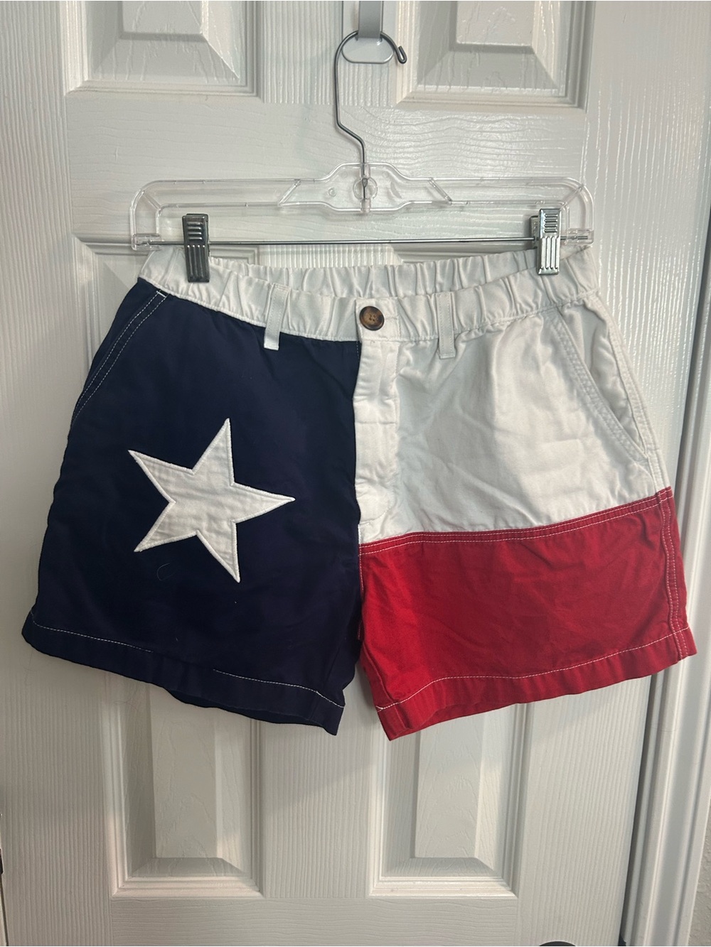 Chubbies Mens 5" Inseam Texas Flag Lone star Shorts Size Medium Made In USA
